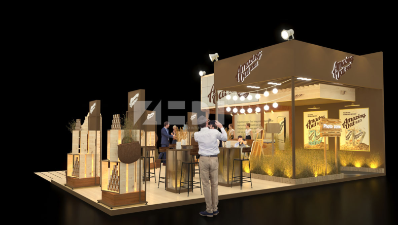 餐飲展臺設計效果圖 餐飲展臺設計效果圖